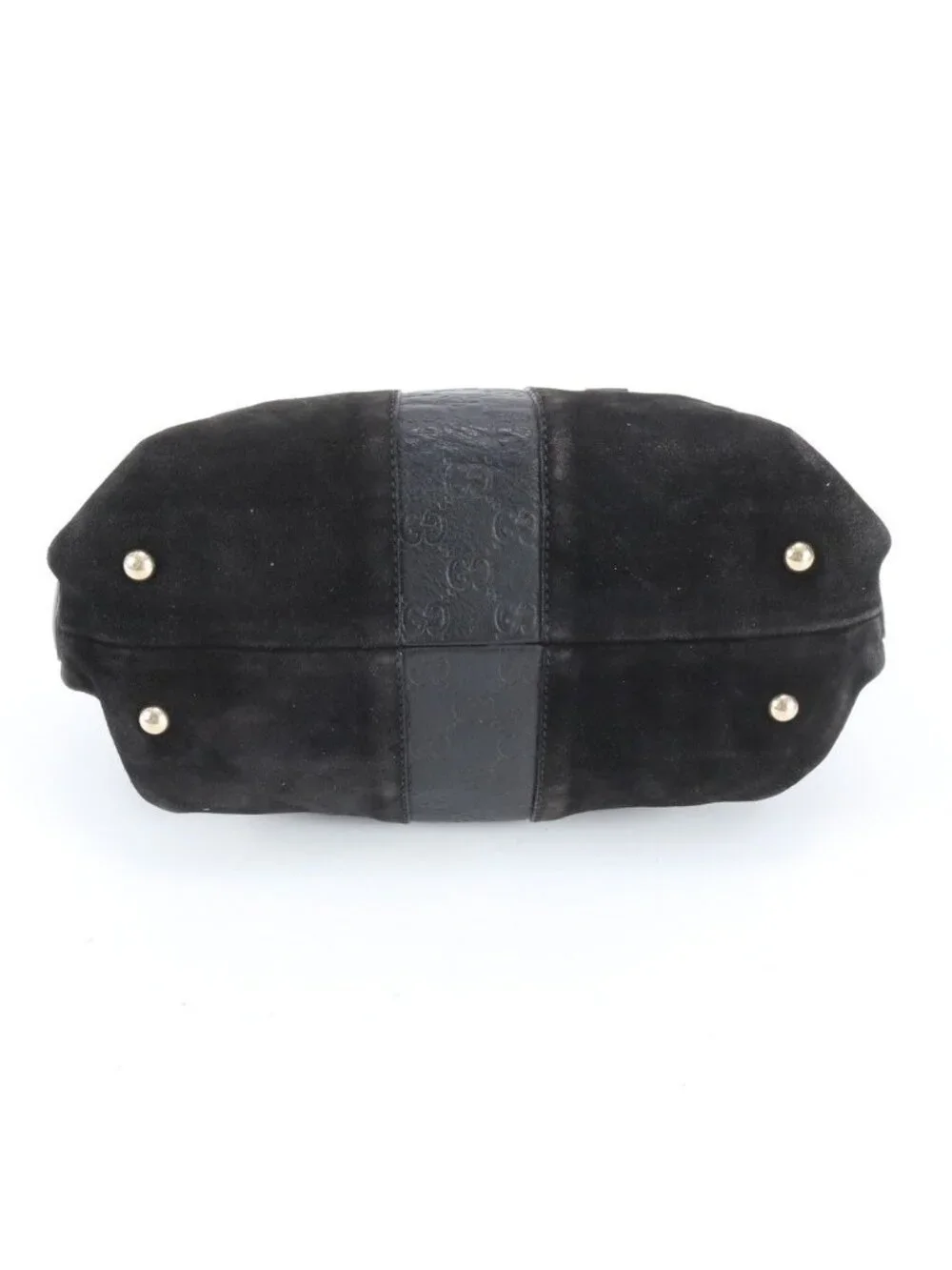 Gucci Guccissima Mini Boston Leather Handbag Tote Black Rbm - Picture 6 of 9